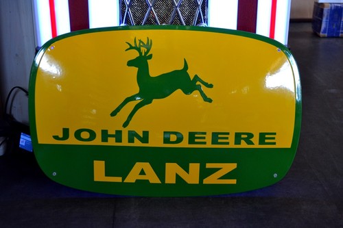 Plaque émaillée john - plaque, deere