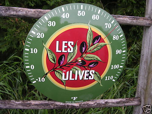 Plaque emaillee thermometre - emaillee,