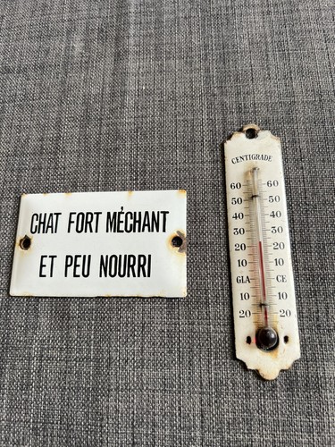 Lot plaque emaillee utilite - lot,